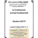 GIUSTINO GATTI - La Costituzione: principi fondamentali
