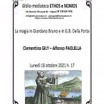 CLEMENTINA GILY - ALFONSO PAOLELLA: La magia in Giordano Bruno e G. B. Della Porta