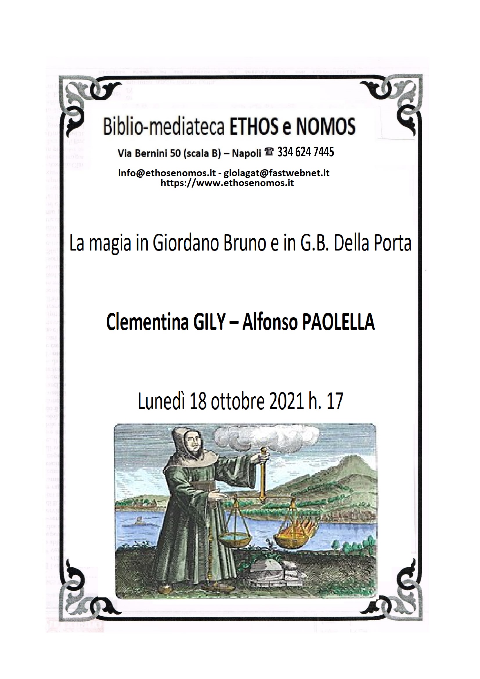 CLEMENTINA GILY - ALFONSO PAOLELLA: La magia in Giordano Bruno e G. B. Della Porta