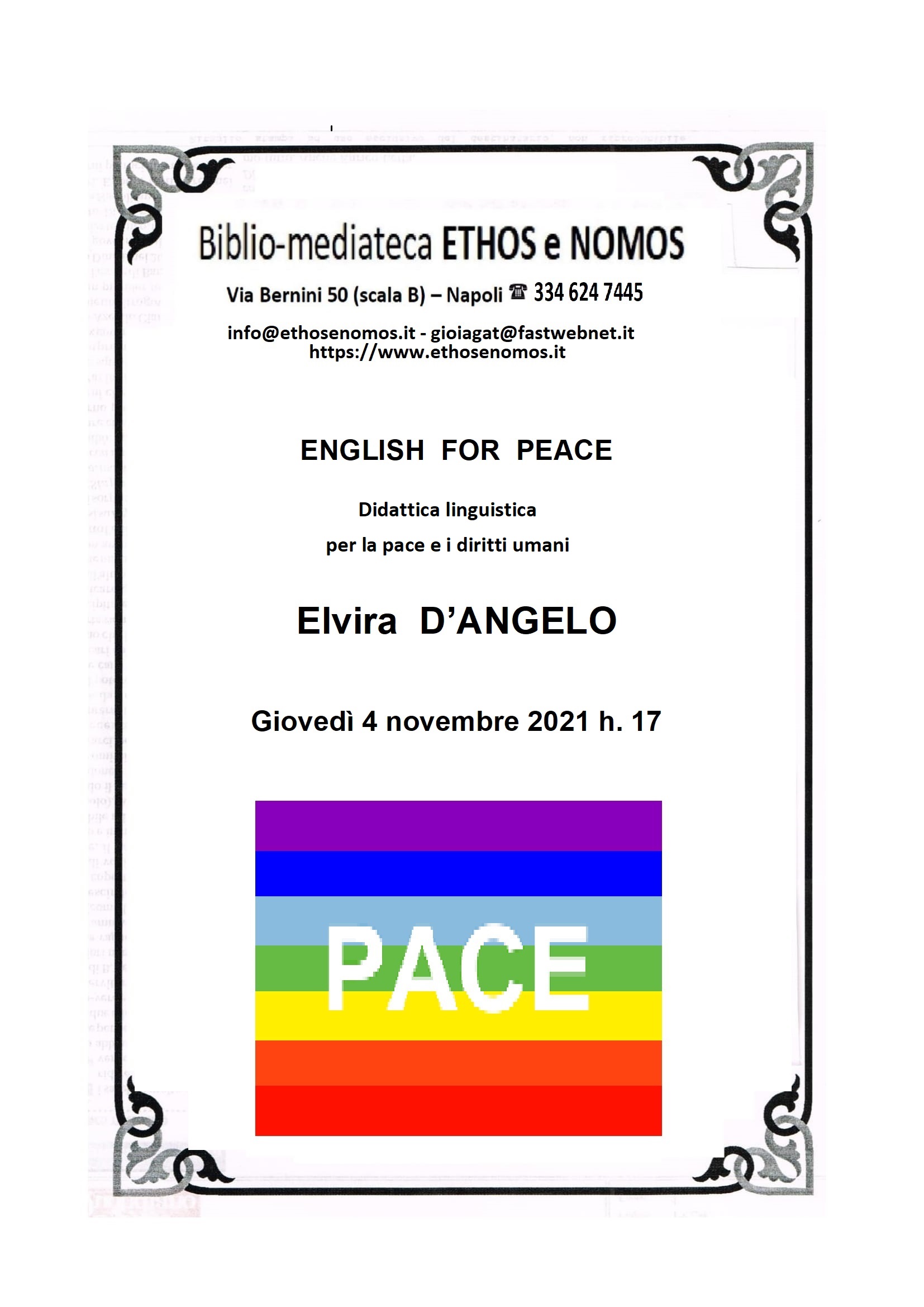 ELVIRA D'ANGELO - English for peace