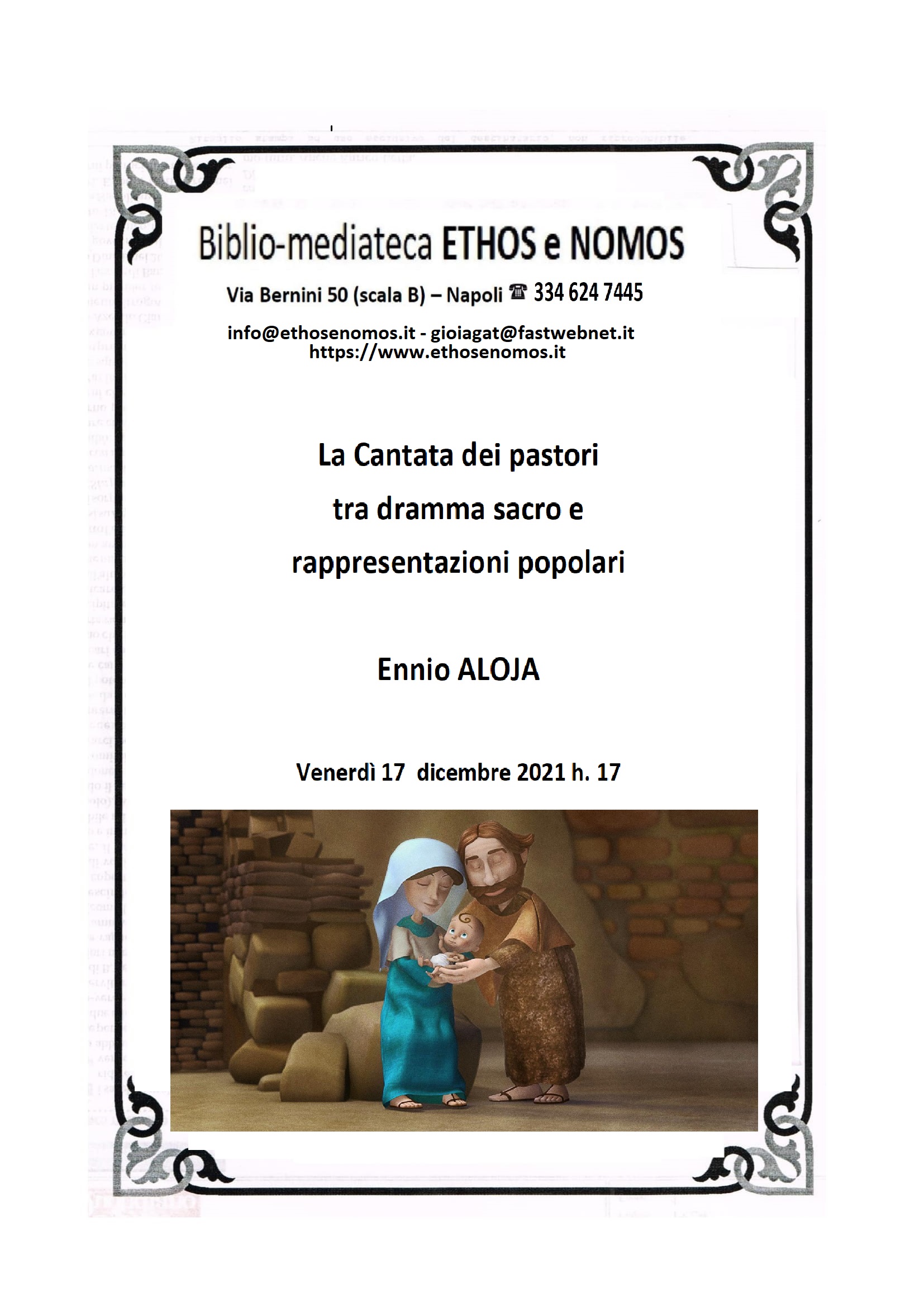 ENNIO ALOJA - La cantata dei pastori tra dramma sacro e rappresentazioni popolari
