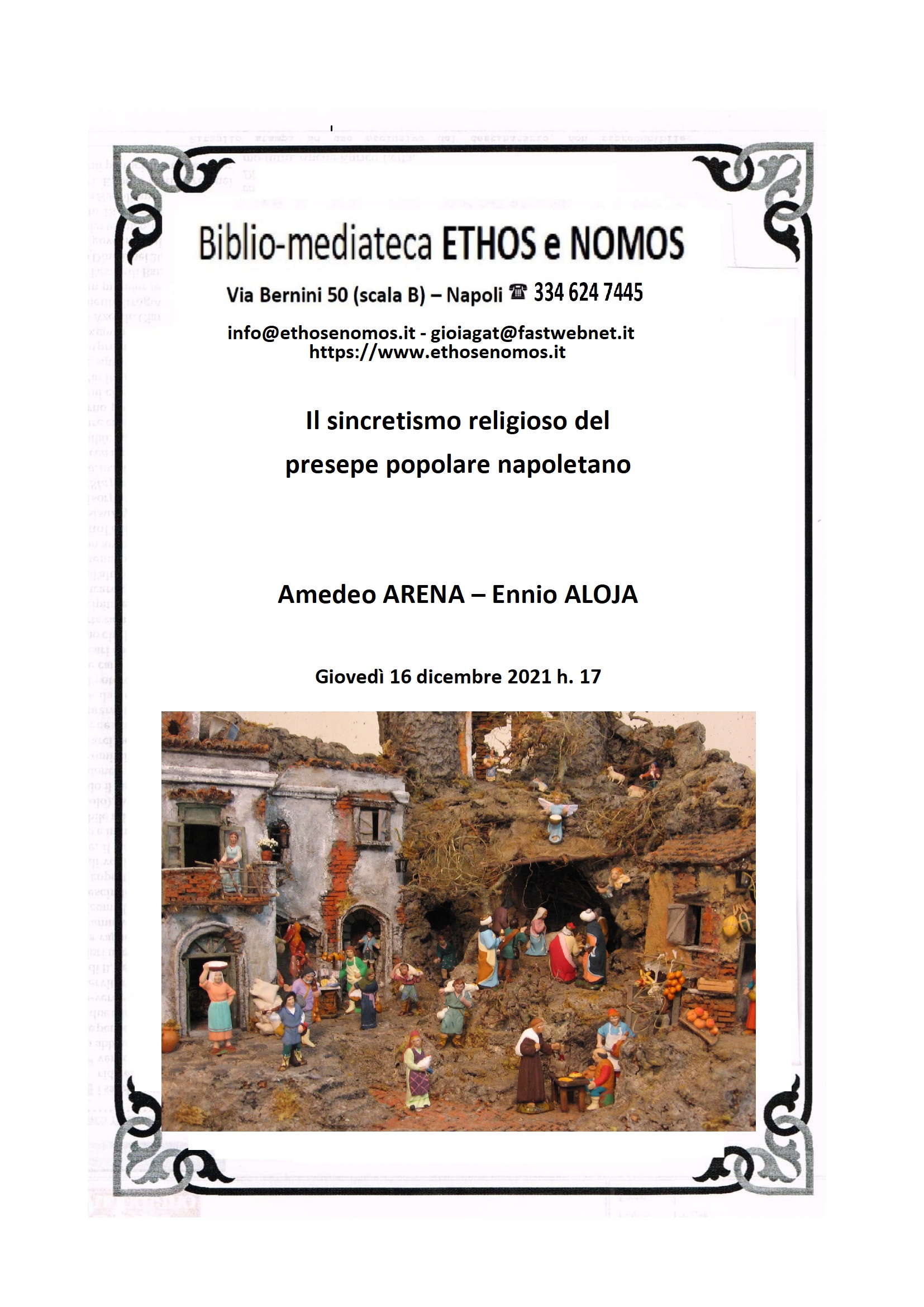 AMEDEO ARENA - ENNIO ALOJA : Il sincretismo religioso del presepe popolare napoletano
