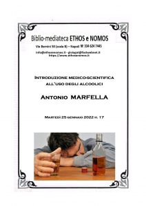 ANTONIO MARFELLA – Introduzione medico-scientifica all’uso di alcoolici