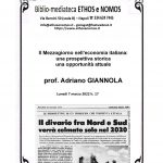 ADRIANO GIANNOLA - IL MEZZOGIORNO NELL'ECONOMIA ITALIANA: UNA PROSPETTIVA STORICA, UNA OPPORTUNITA' ATTUALE