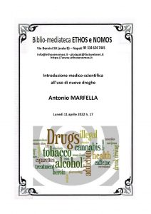 ANTONIO MARFELLA – Introduzione medico-scientifica all’uso delle nuove droghe