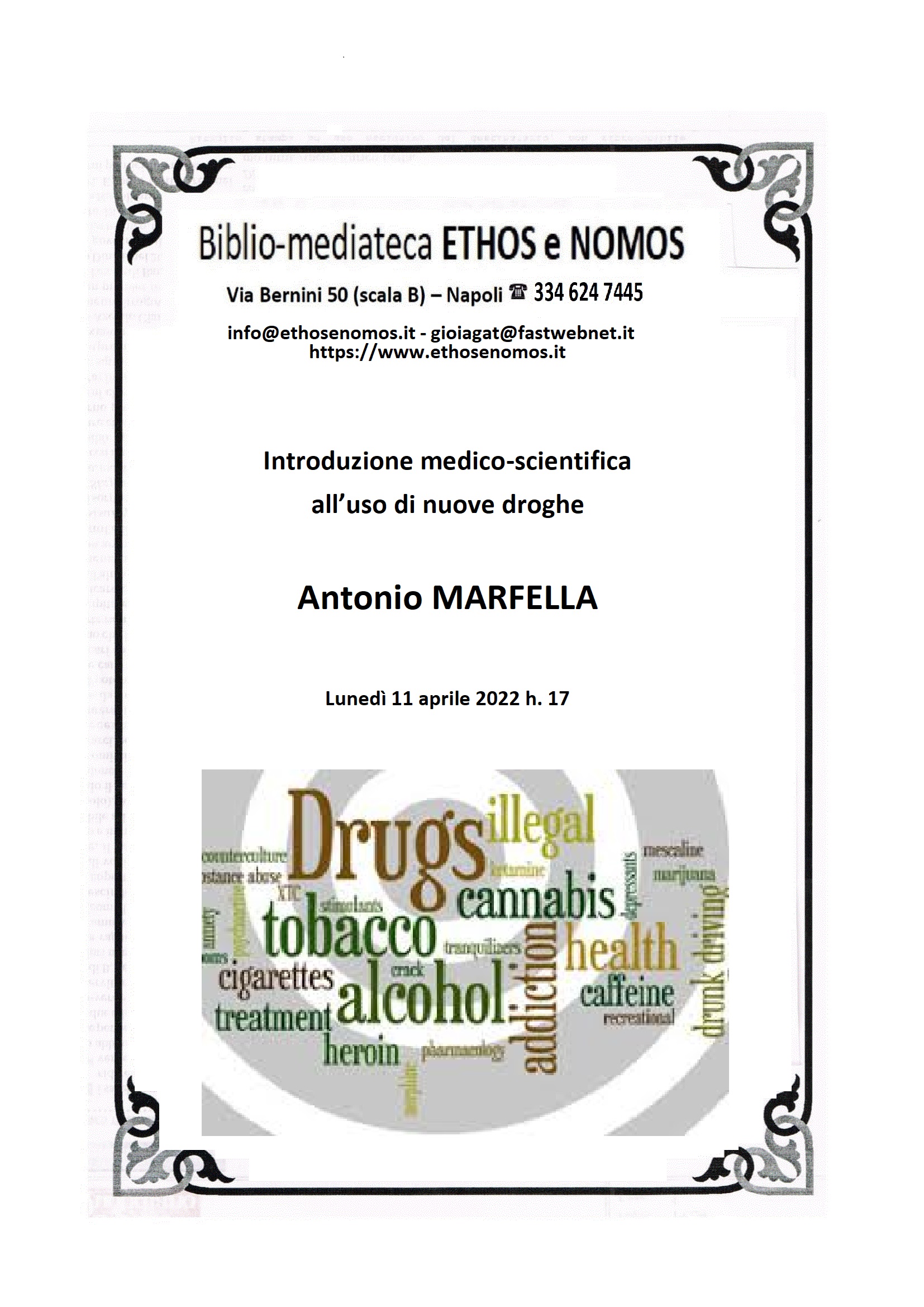 ANTONIO MARFELLA - Introduzione medico-scientifica all'uso delle nuove droghe
