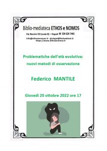 Federico MANTILE – Problematiche dell’età evolutiva: nuovi metodi di osservazione
