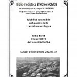 Mike BOVE- Adriano GIANNOLA -Ennio FORTE  - Mobilità sostenibile nel quadro della transizione ecologica