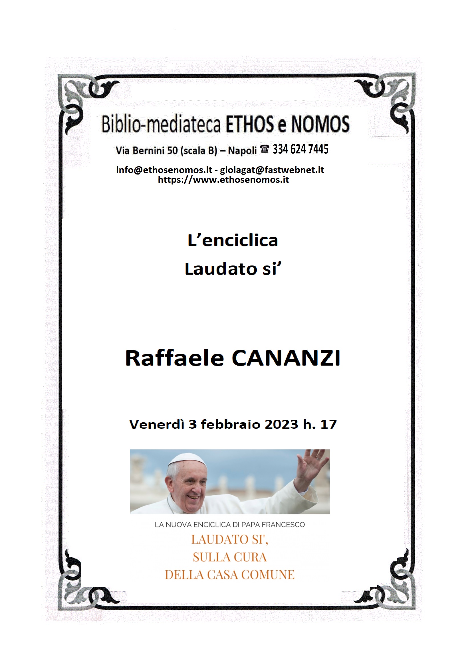Raffaele CANANZI - L'enciclica Laudato si'