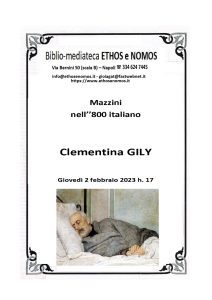 Clementina GILY – Mazzini nell’ ’800 italiano