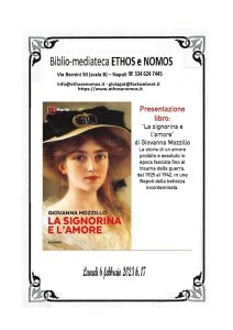 Giovanna MOZZILLO – Presentazione del libro “La signorina e l’amore”