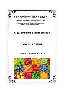 Vittorio ROBERTI  – Cibo, emozioni e salute sessuale
