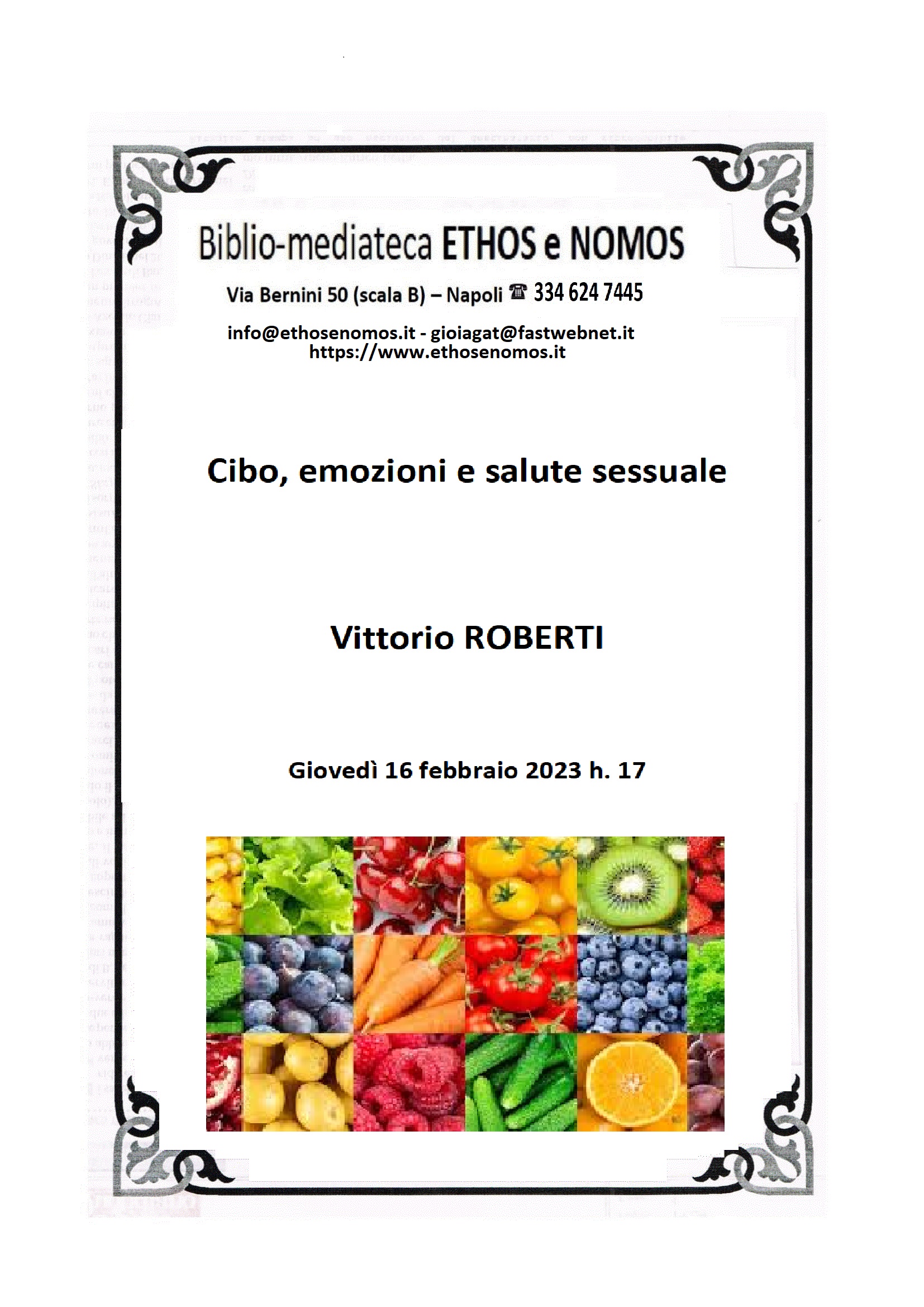 Vittorio ROBERTI  - Cibo, emozioni e salute sessuale