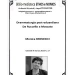 Monica BRINDICCI  - Drammaturgia post-eduardiana: da Ruccello a Moscato