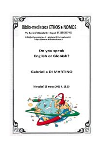 Gabriella  DI MARTINO  –  Do you speak Enghlish or Globish?”