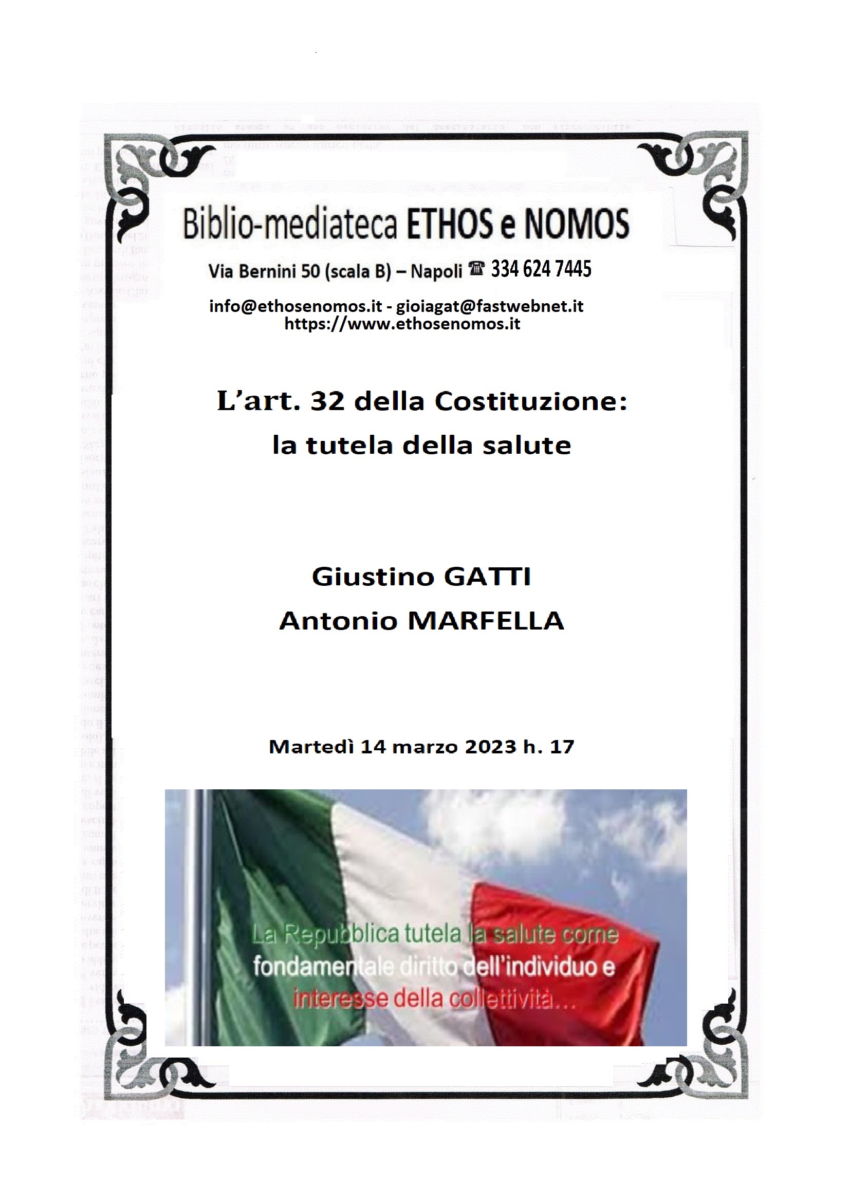 Giustino GATTI e Antonio MARFELLA: L'art. 32 della Costituzione