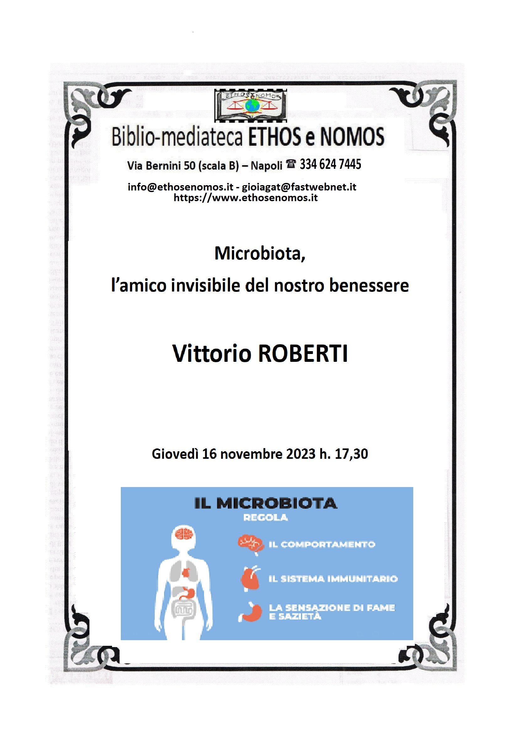 Vittorio Roberti - Microbiota, l'amico invisibile del nostro benessere