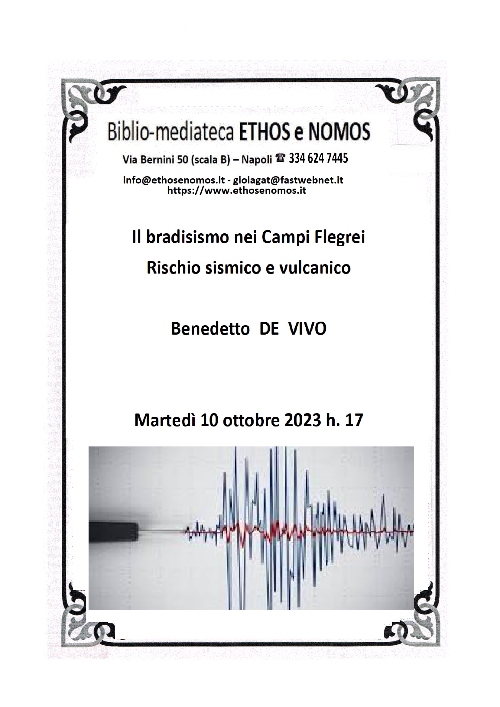 Benedetto De Vivo - Rischio sismico e vulcanico in area flegrea
