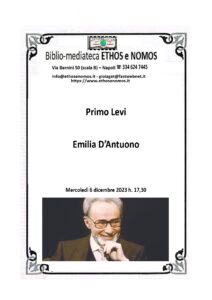 Emilia d’Antuono – Primo Levi