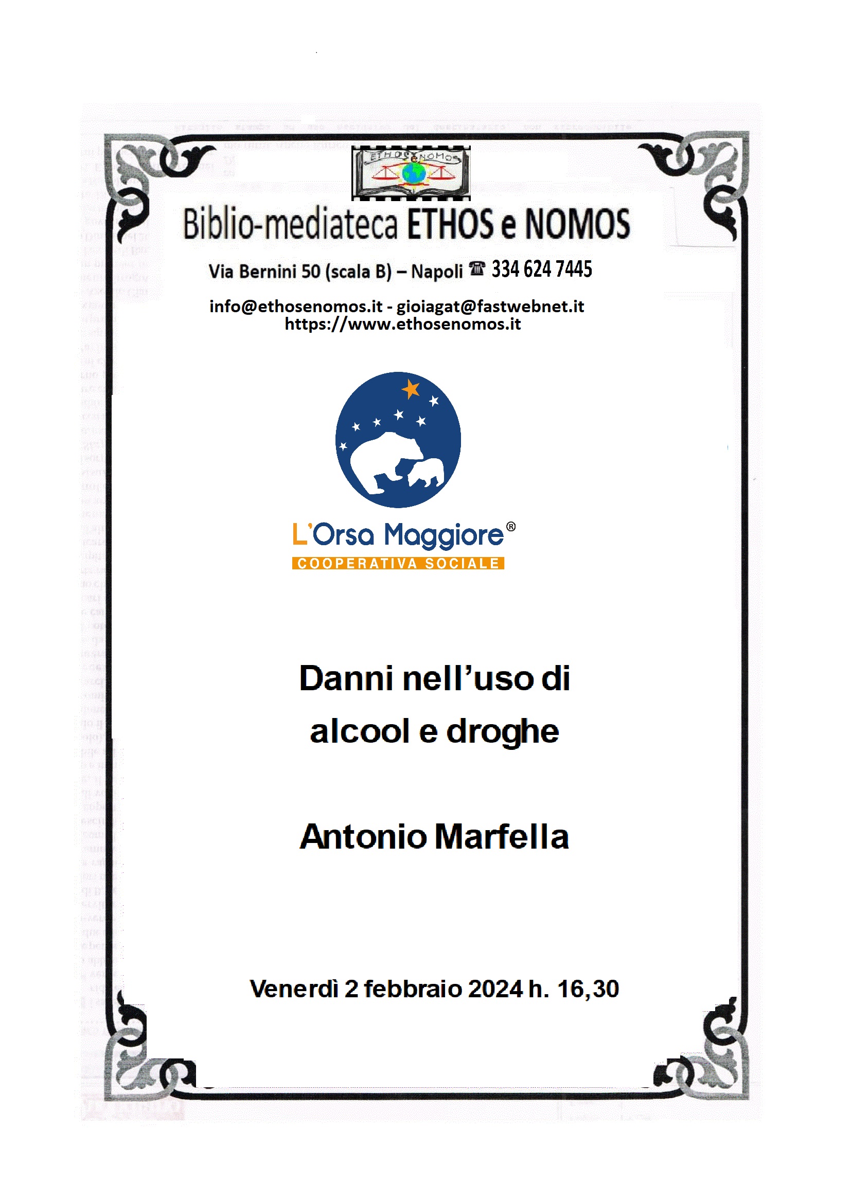 Antonio Marfella - Danni nell'uso di alcool e droghe