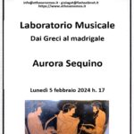 Aurora Sequino - Laboratorio musicale: dai Greci al Madrigale