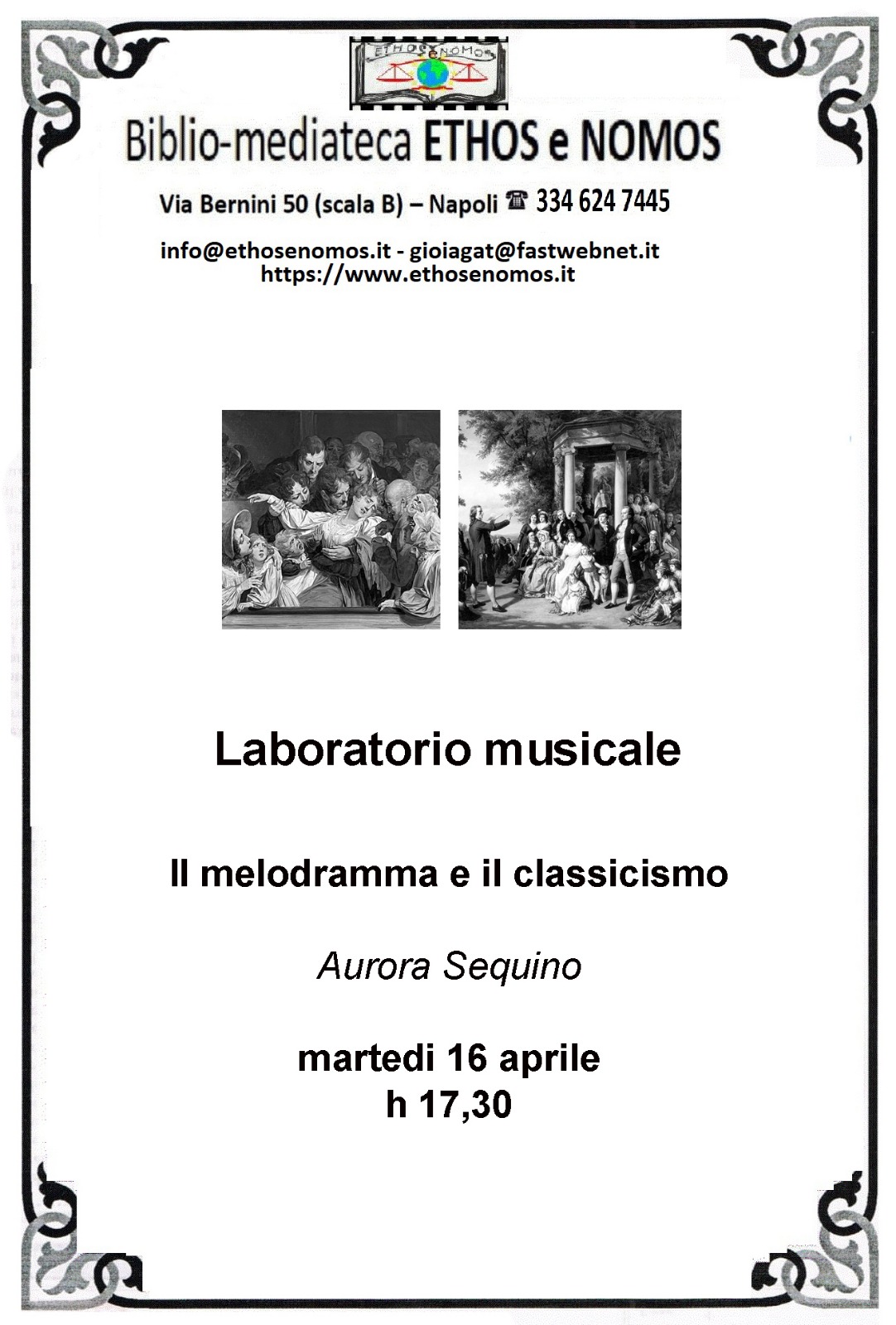 Aurora Sequino - Laboratorio musicale: il melodramma e il classicismo